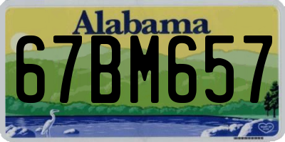 AL license plate 67BM657