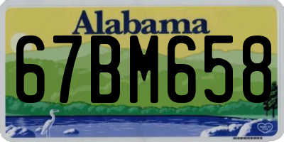 AL license plate 67BM658