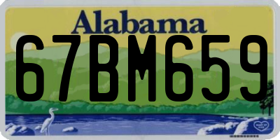 AL license plate 67BM659