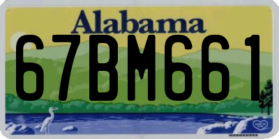 AL license plate 67BM661
