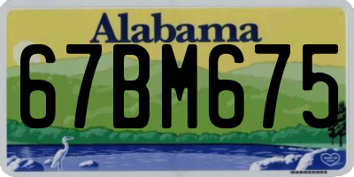 AL license plate 67BM675