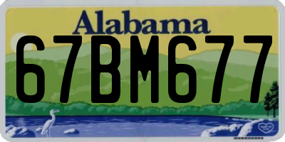 AL license plate 67BM677