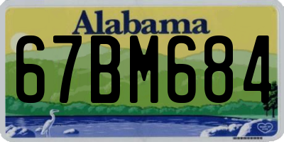 AL license plate 67BM684