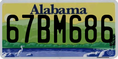 AL license plate 67BM686