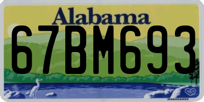AL license plate 67BM693