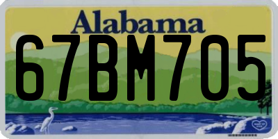 AL license plate 67BM705