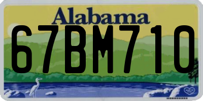AL license plate 67BM710