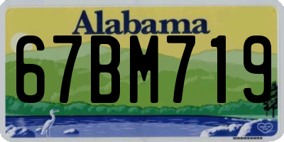 AL license plate 67BM719