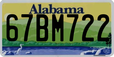 AL license plate 67BM722