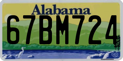 AL license plate 67BM724