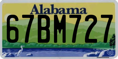 AL license plate 67BM727