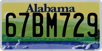 AL license plate 67BM729