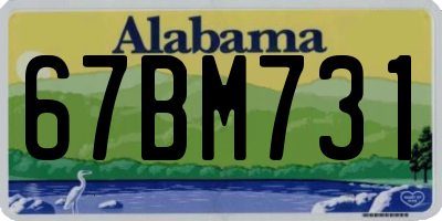 AL license plate 67BM731