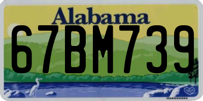 AL license plate 67BM739