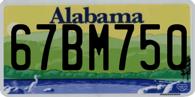 AL license plate 67BM750