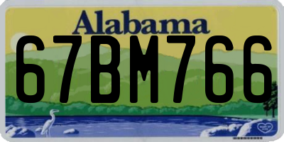 AL license plate 67BM766