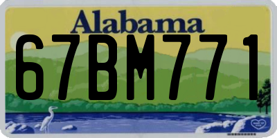 AL license plate 67BM771