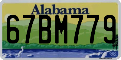 AL license plate 67BM779