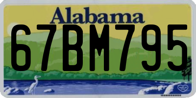 AL license plate 67BM795