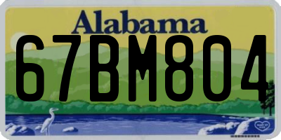AL license plate 67BM804