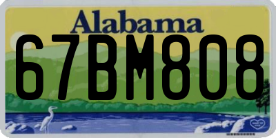 AL license plate 67BM808