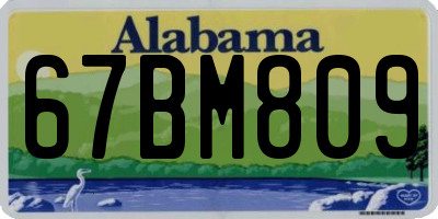 AL license plate 67BM809