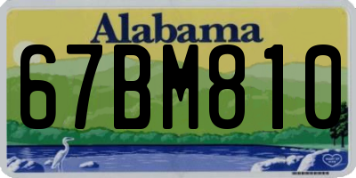 AL license plate 67BM810