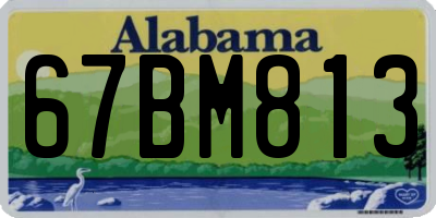 AL license plate 67BM813
