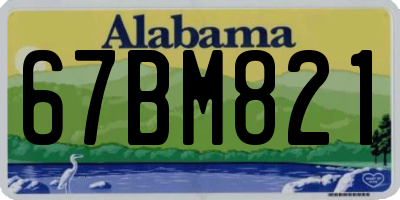 AL license plate 67BM821