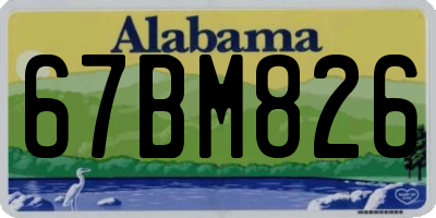 AL license plate 67BM826