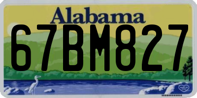 AL license plate 67BM827