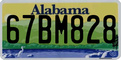 AL license plate 67BM828