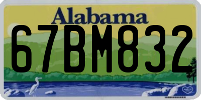 AL license plate 67BM832