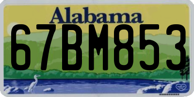 AL license plate 67BM853