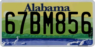 AL license plate 67BM856