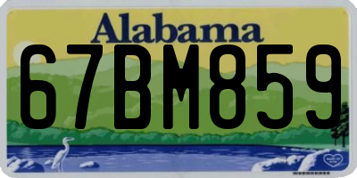 AL license plate 67BM859