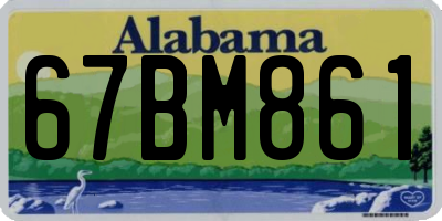 AL license plate 67BM861