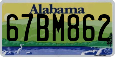 AL license plate 67BM862