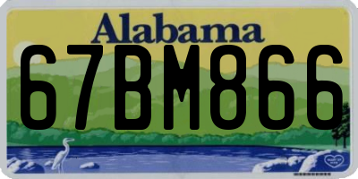 AL license plate 67BM866