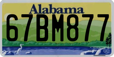 AL license plate 67BM877