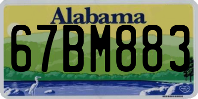 AL license plate 67BM883