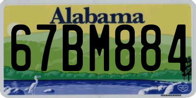 AL license plate 67BM884