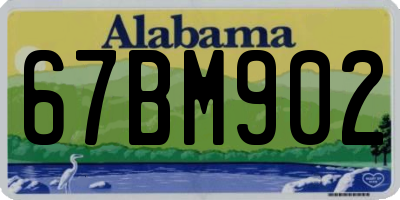 AL license plate 67BM902