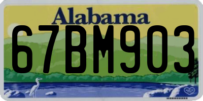 AL license plate 67BM903