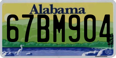 AL license plate 67BM904