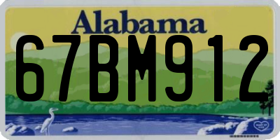 AL license plate 67BM912
