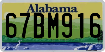 AL license plate 67BM916