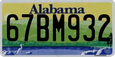 AL license plate 67BM932