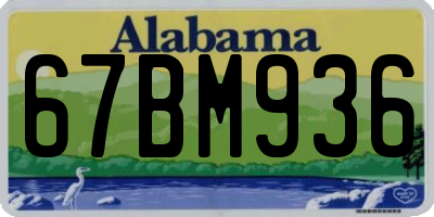 AL license plate 67BM936