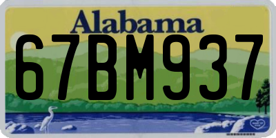 AL license plate 67BM937